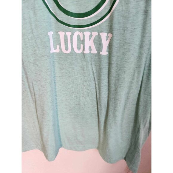 Things She Loves Green Lucky Tee Shirt Size XXL - Picture 4 of 8